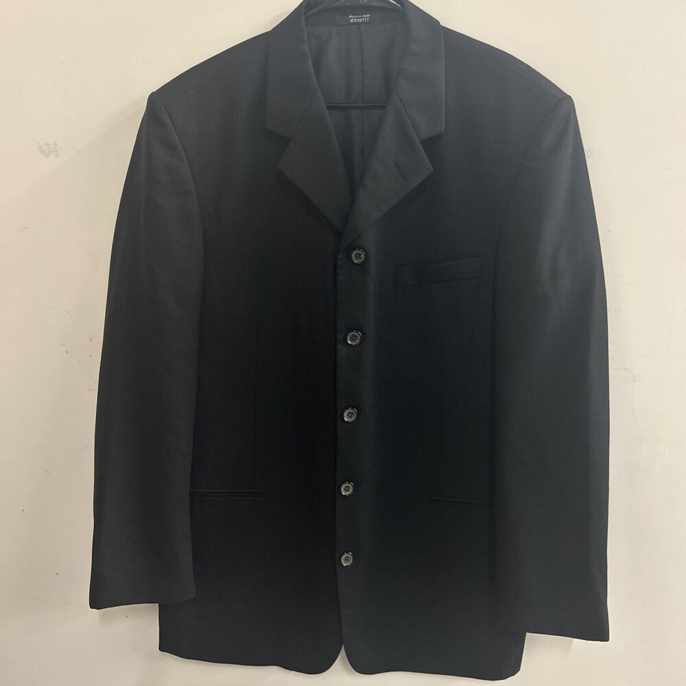 Marco Biella Men’s Black Suit Jacket Made In India 100% Wool Size 42L
